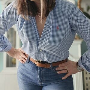 Ralph Lauren Light Blue Checkered Shirt